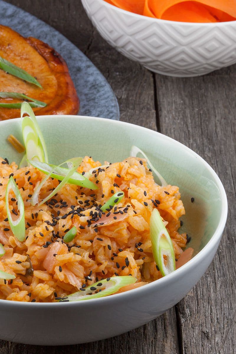 Gebakken rijst met kimchi