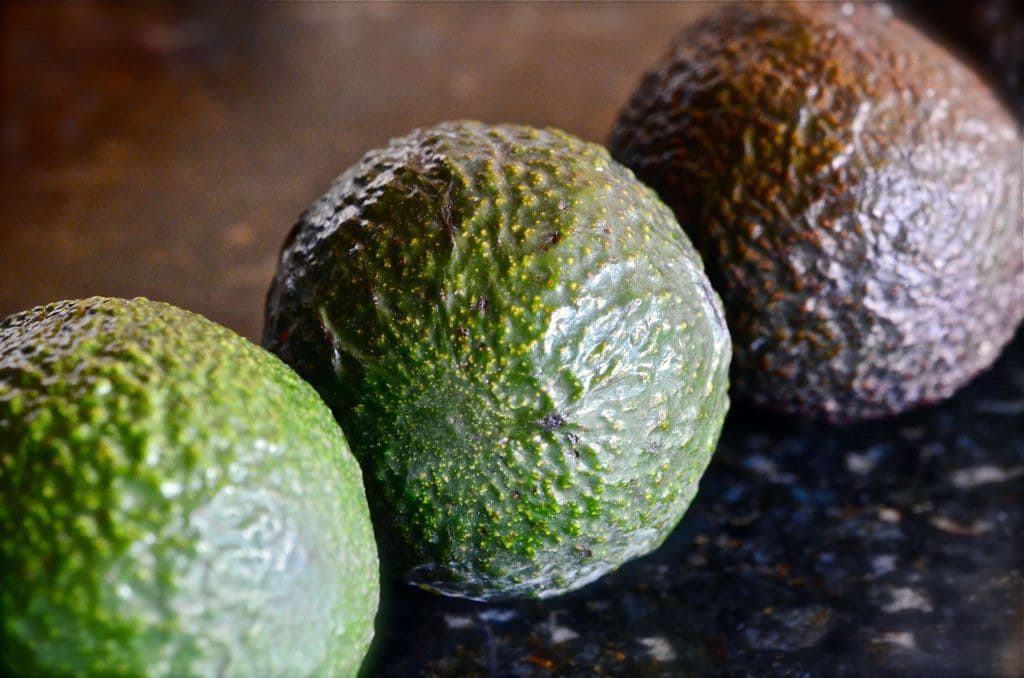 Kleurverloop avocado's