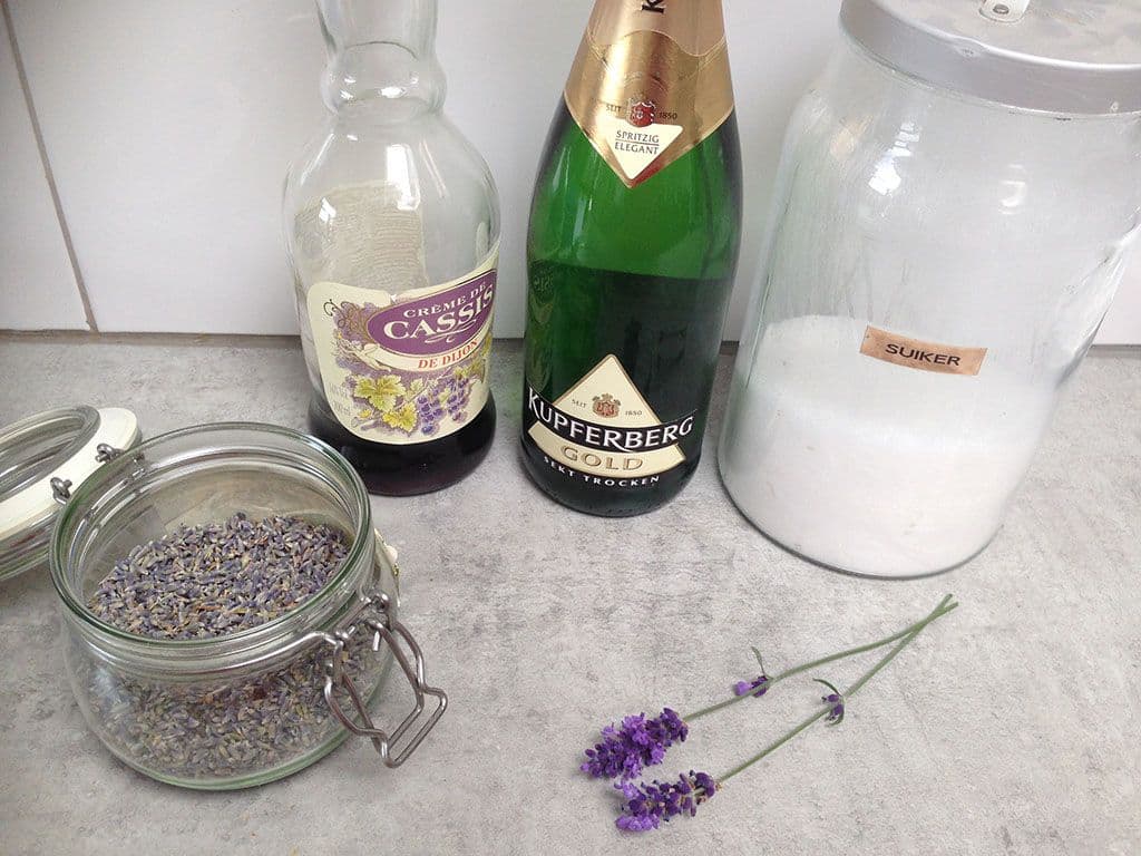 Lavendel Kir Royal Ingrediënten