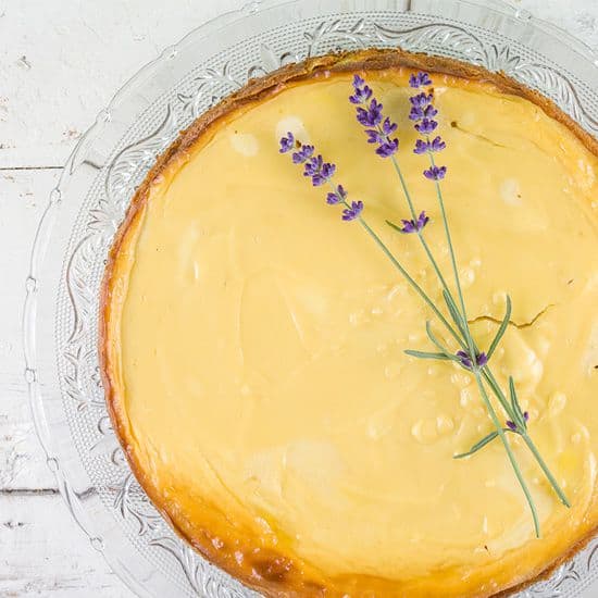 Lavendel honing cheesecake