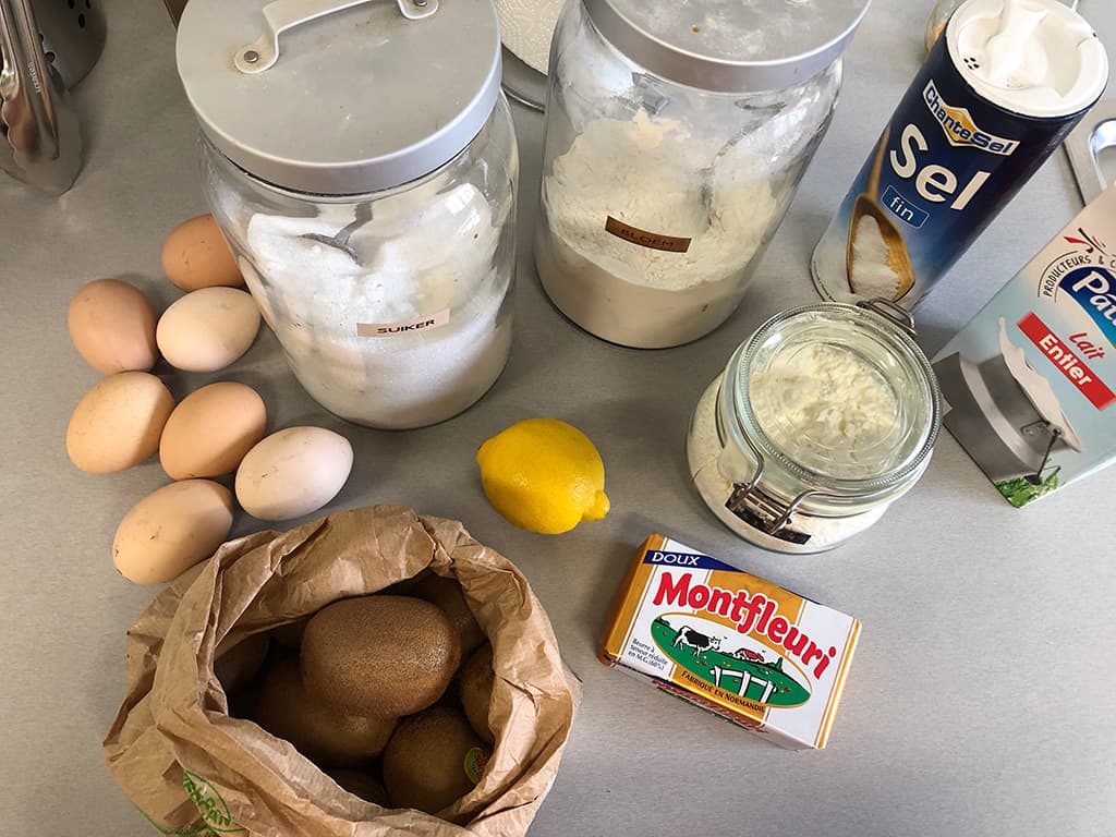Kiwi meringue taart Ingrediënten
