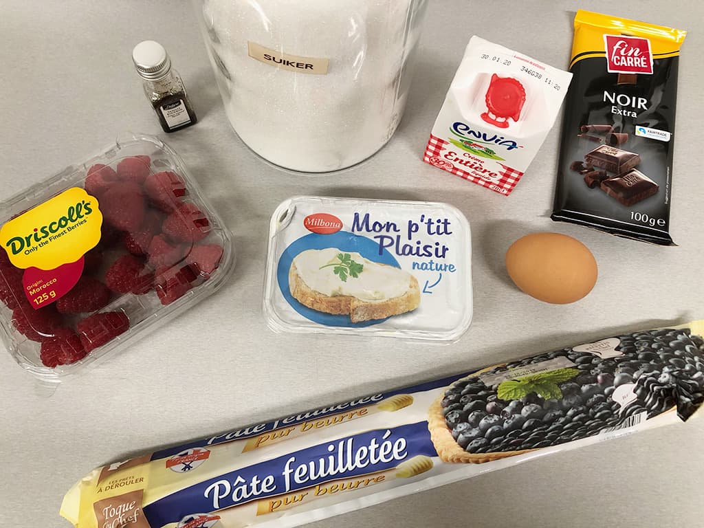 Cheesecake framboos hapjes Ingrediënten