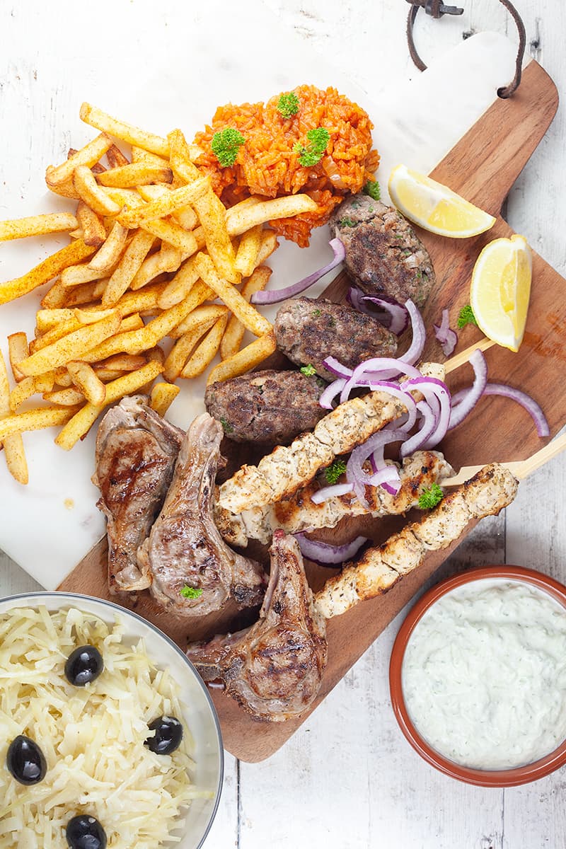 Griekse mixed grill